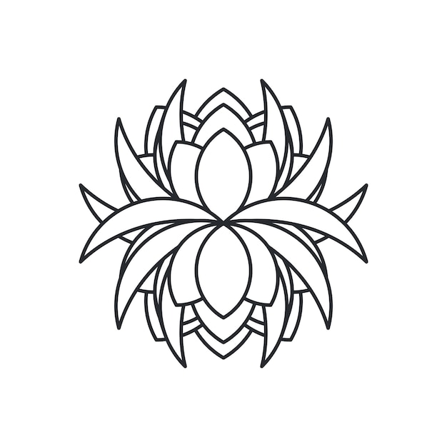 Unique Blooming flower Logo Template