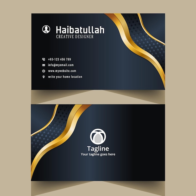 unique and creative business card and visit card template