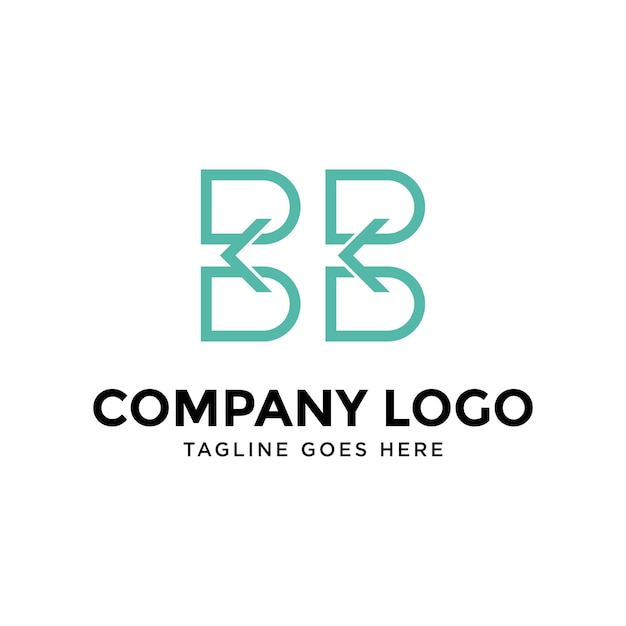 unique design initial logo BB arrow