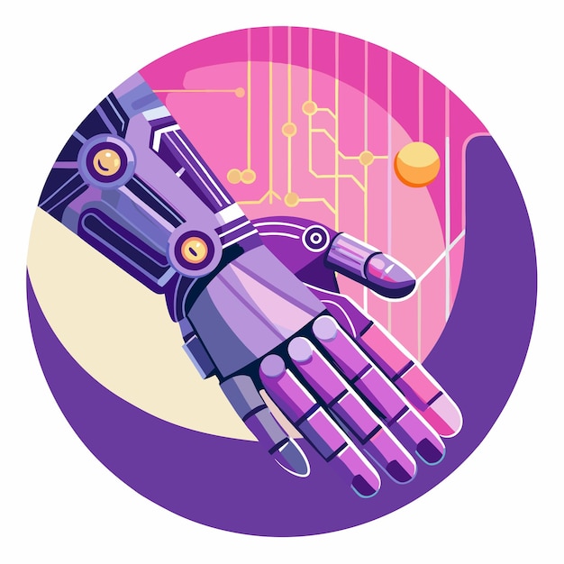 Unique Digital Art Featuring Robotic Hand Gesture