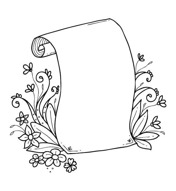 Unique floral frame