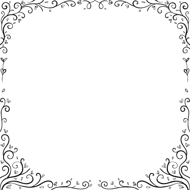 unique floral frame