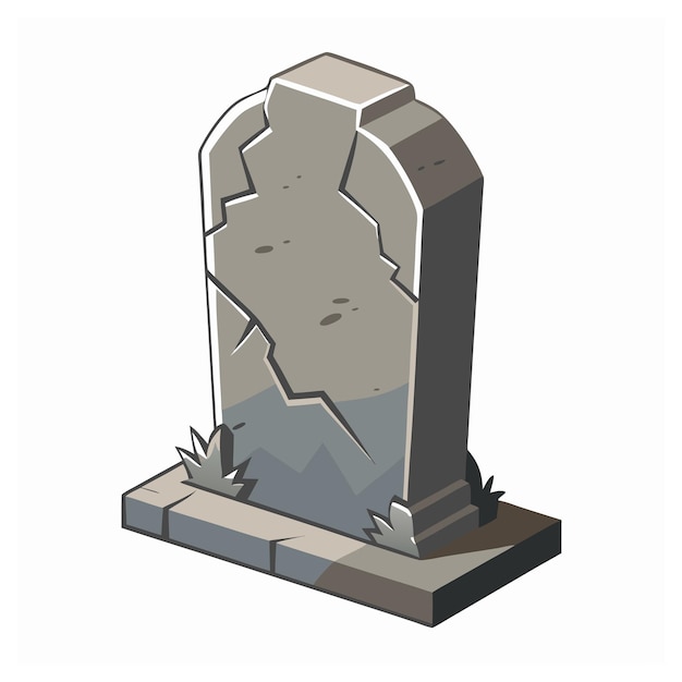 Unique Grave Stone and Tombstone Sign Vector Art for Memorials