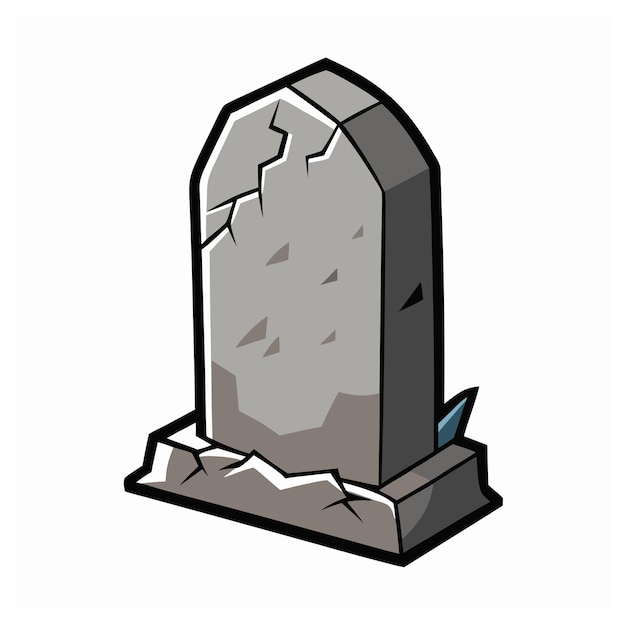 Unique Grave Stone and Tombstone Sign Vector Art for Memorials