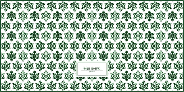 unique hex-stars pattern for unique bussiness card