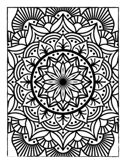 Unique ideas Mandala Coloring Page for KDP Interior