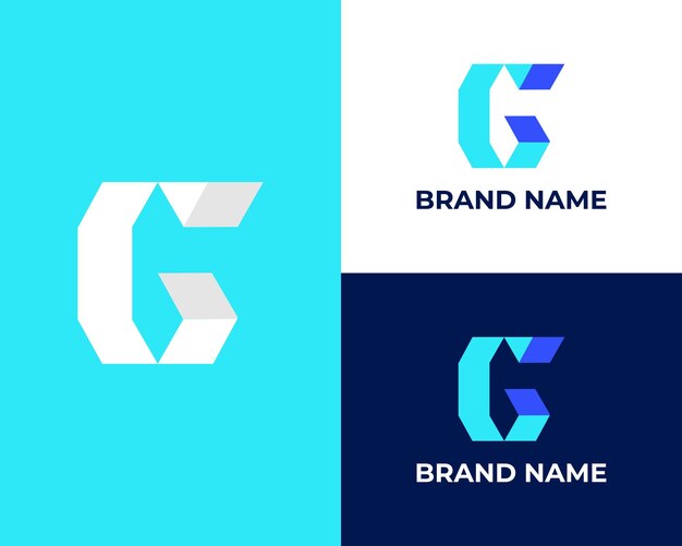 Unique Letter G logo icon design template elements