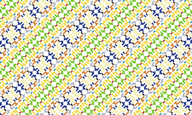 Unique modern plaid ethnic background pattern