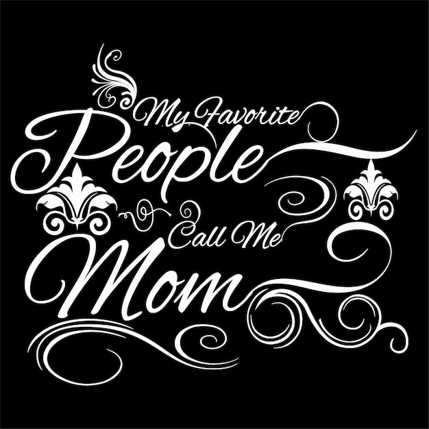 Unique modern typographic t-shirt design in vector retro with vintage for mom lover