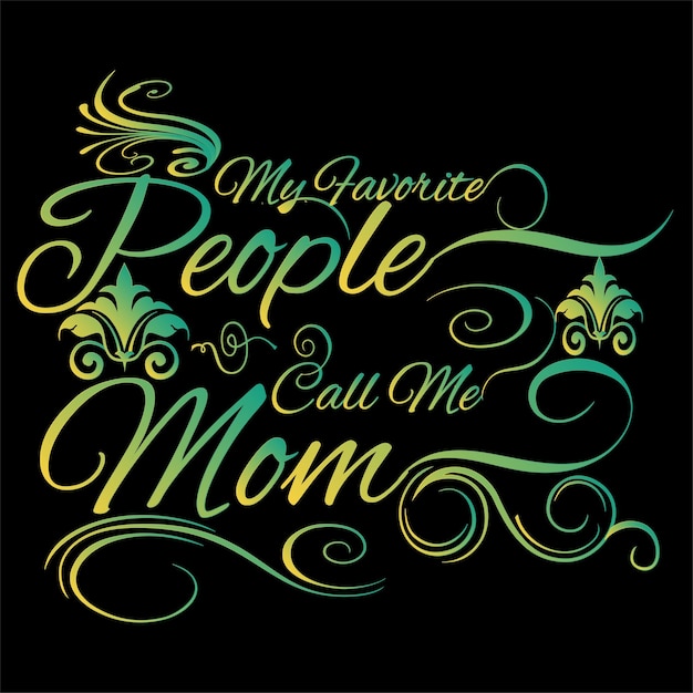 Unique modern typographic t-shirt design in vector retro with vintage for mom lover