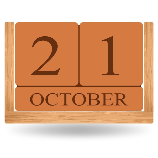 Unique October Vector Calendar