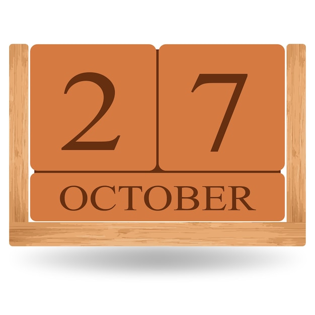 Unique October Vector Calendar