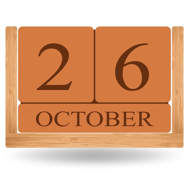 Unique October Vector Calendar