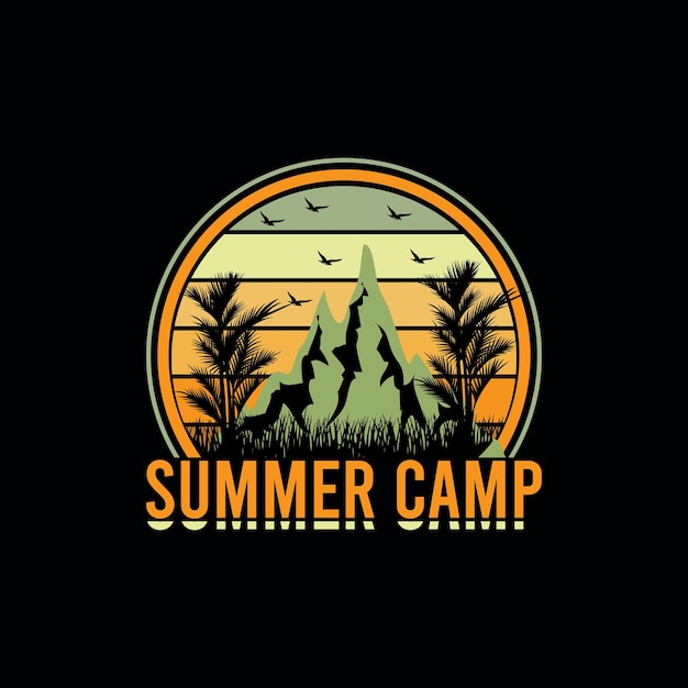 Unique summer t shirt design Summer Camp