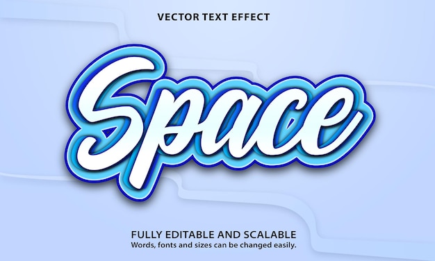 Unique text effect Free Vector Text effect Editable