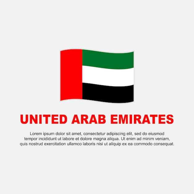 Vector united arab emirates flag background design template united arab emirates independence day banner social media post background