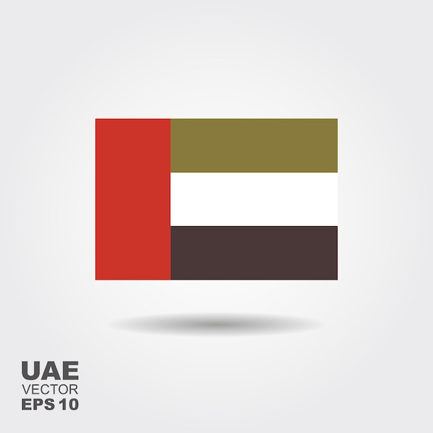 United Arab Emirates Flag Vector flat illustration