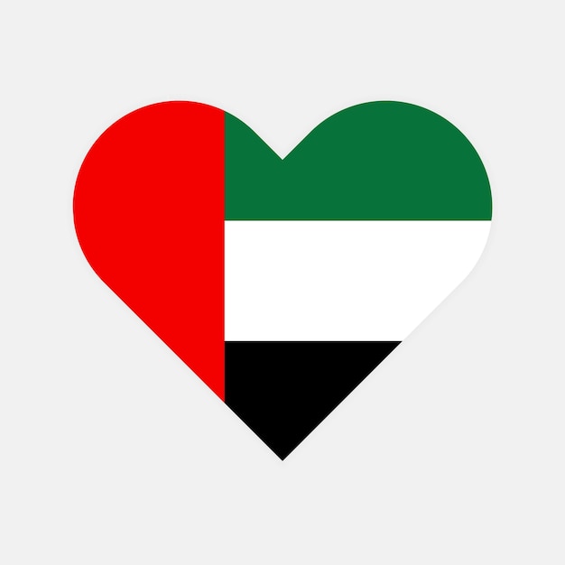 United Arab Emirates Heart flag