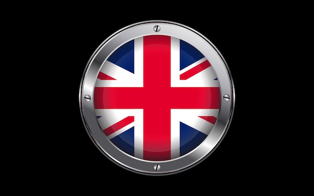 United Kingdom Flag in 3D Vector