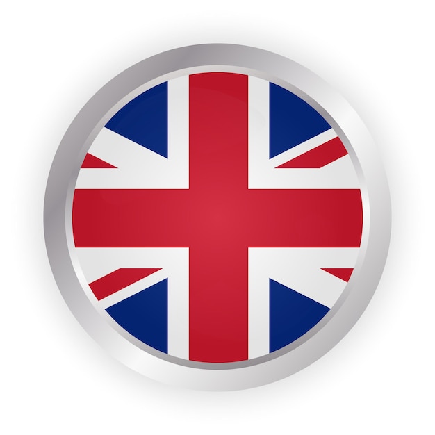 United Kingdom Flag Brush painted UK flag Hand drawn style illustration with a grunge effect