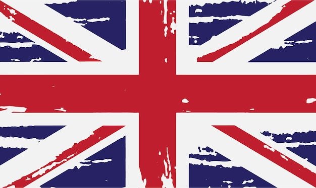 United Kingdom flag in grungy style.