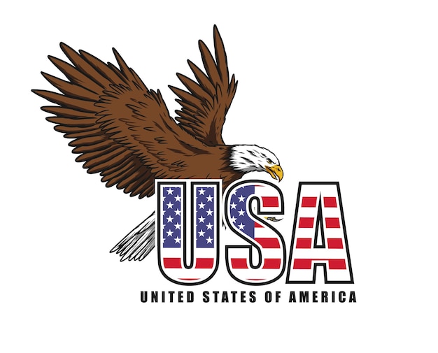 United State Design Illustration can be used for mascot logo apparel and more