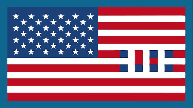 Vector united states of america flag