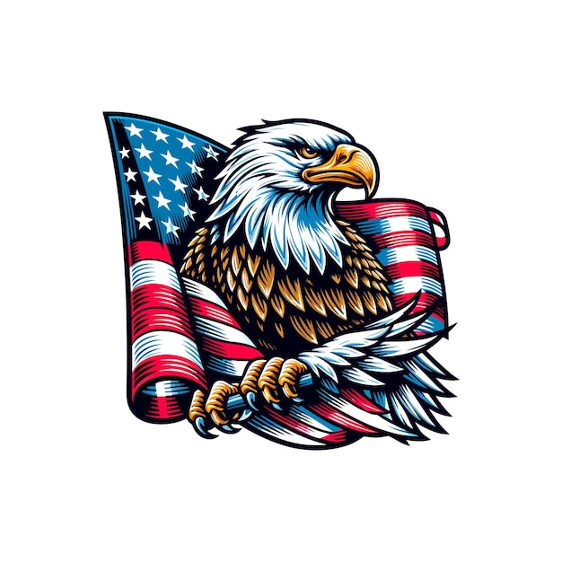 United States of America symbols vector design 2024