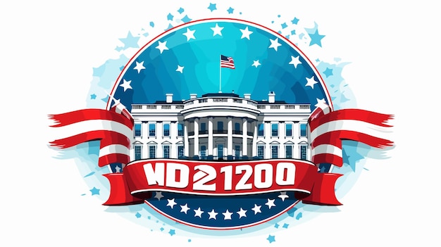 Vector united states presidential election 2024 banner