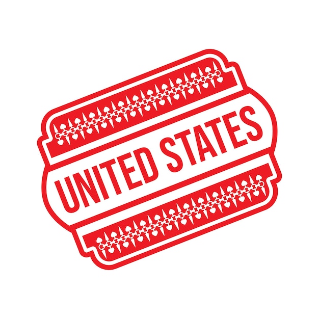 United States Rubber stamp Design Art Illustration