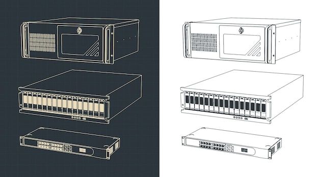 Units for server racks and supercomputers