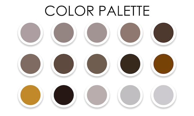 Universal color palette 2023. Color combinations. Vector