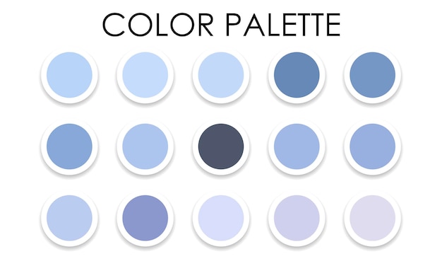 Universal color palette 2023. Color combinations. Vector