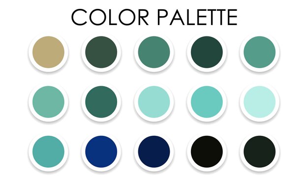 Universal color palette. Color combinations. Vector illustration