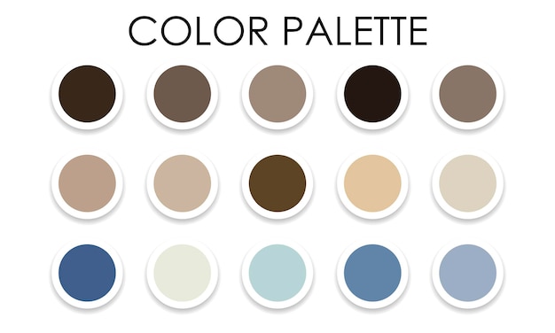 Universal color palette. Color combinations. Vector illustration