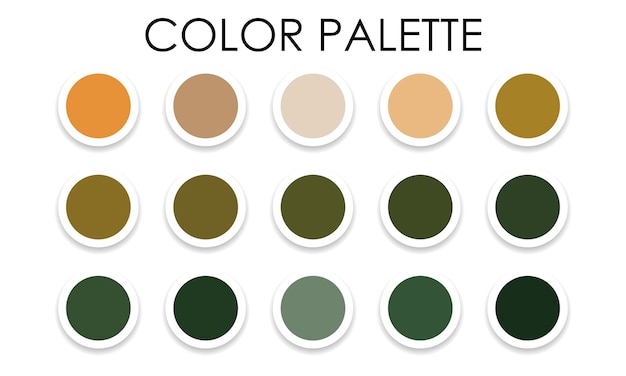 Universal color palette. Color swatches. Vector illustration