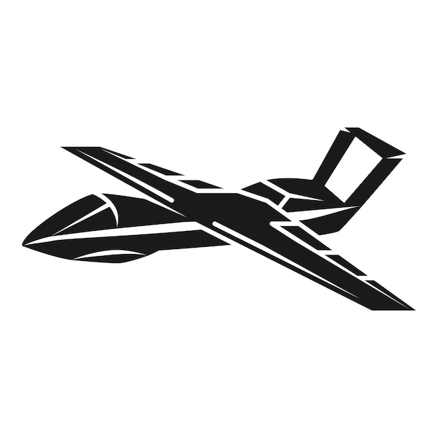 Unmanned aircraft icon Simple illustration of unmanned aircraft vector icon for web design isolated on white background