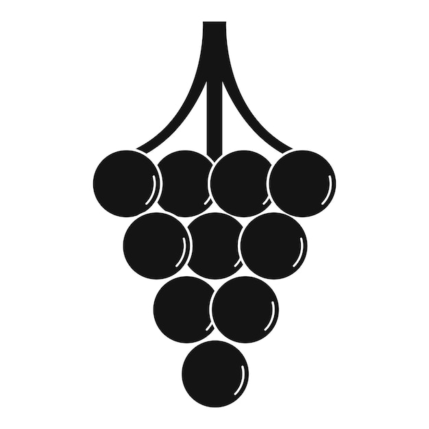 Unripe grape icon Simple illustration of unripe grape vector icon for web