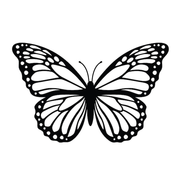 Vector untitled design butterfly silhouette 6