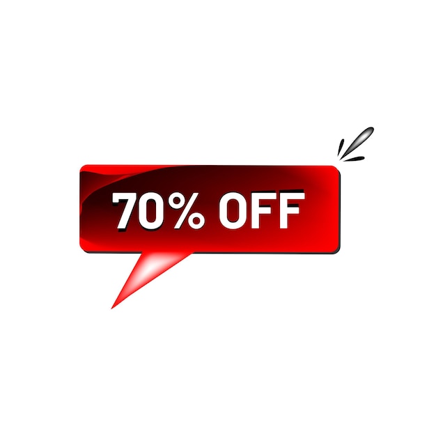 Up to 70 percent off for sale banner design