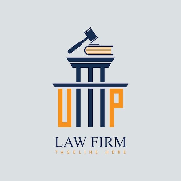 UP Set of modern law firm justice logo design vector graphic template