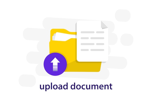 Upload document Uploading file flat icon Share or send document file Uploading downloading synchronizing file icon for use on web page mobile apps UI and web hosting