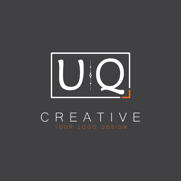 UQ initial monogram logo for Creative with square style design