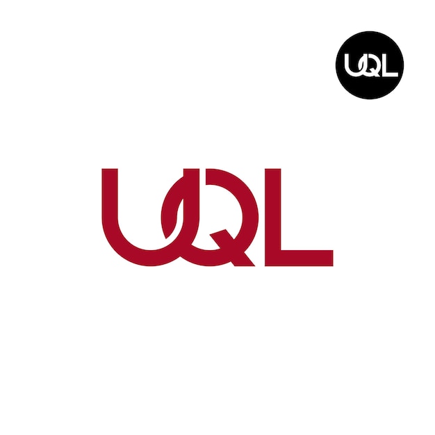 Vector uql logo letter monogram design