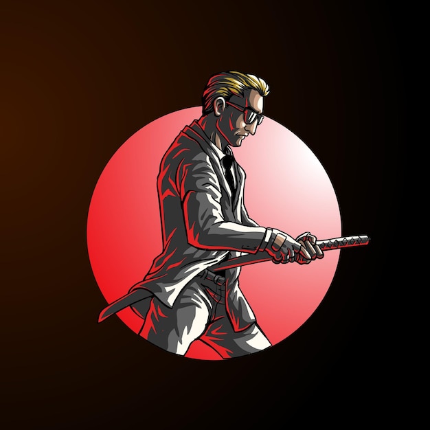 Urban assassin  draw illustration