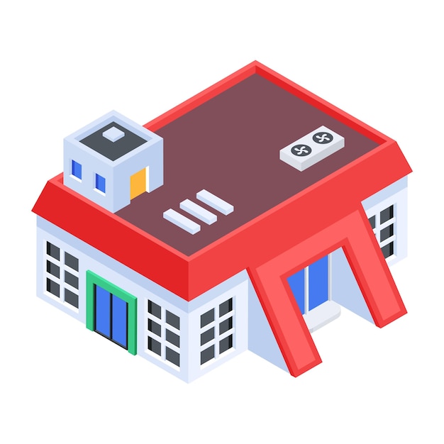 Urban Buildings Isometric