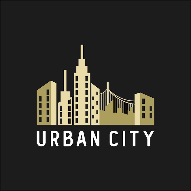 Urban city logo design vector illustration