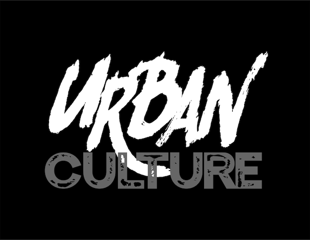 Urban culture apparel tshirt design