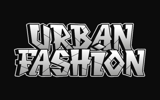 Urban fasshion word graffiti style letters