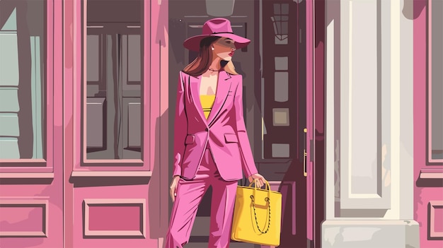 Vector urban street fashion vector illustration with stylish features